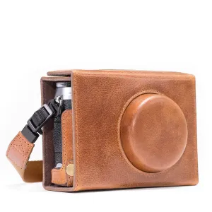 MegaGear Fujifilm X100F Ever Ready Top Grain Leather Camera Case and Strap