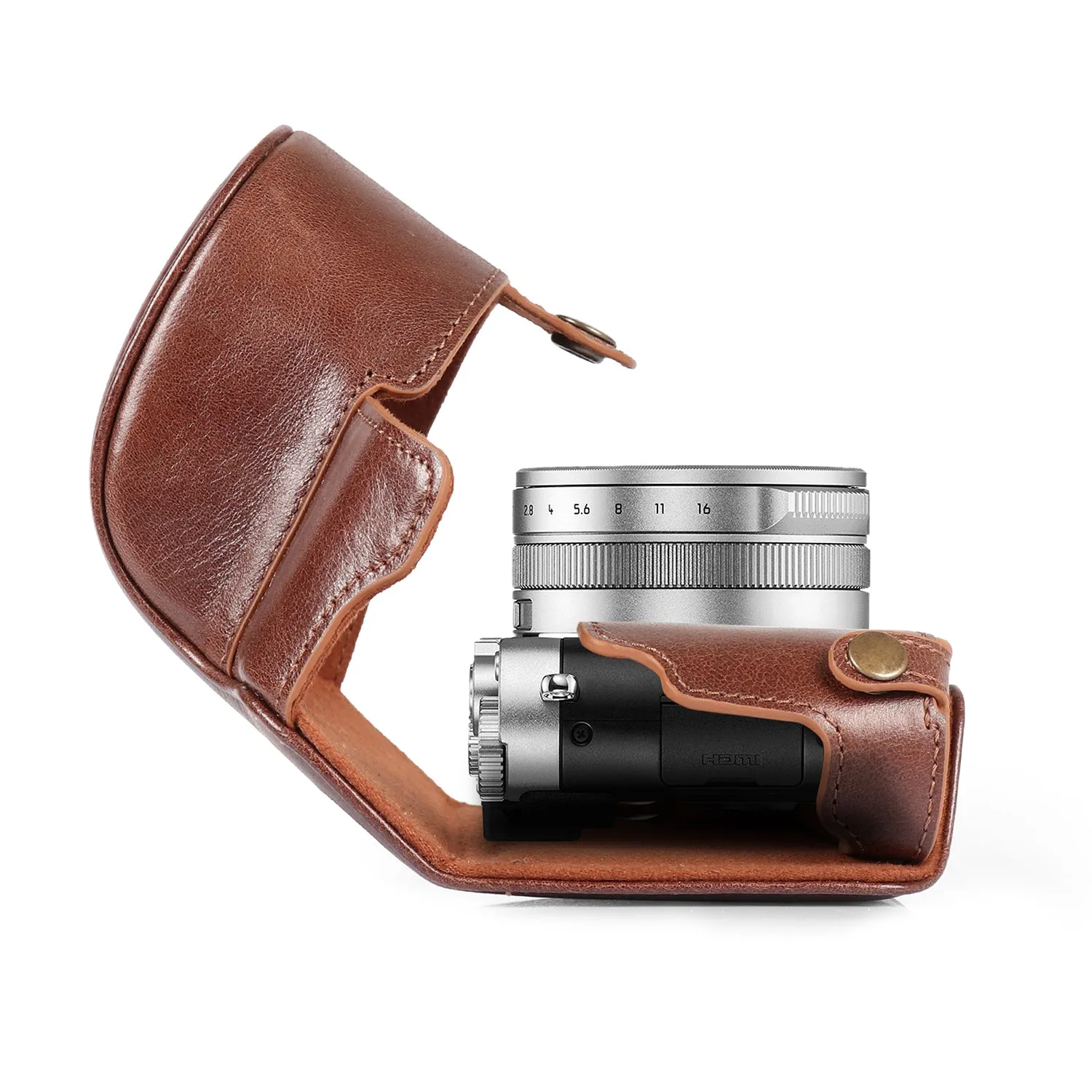 MegaGear Leica D-Lux 7 Ever Ready Top Grain Leather Camera Case and Strap