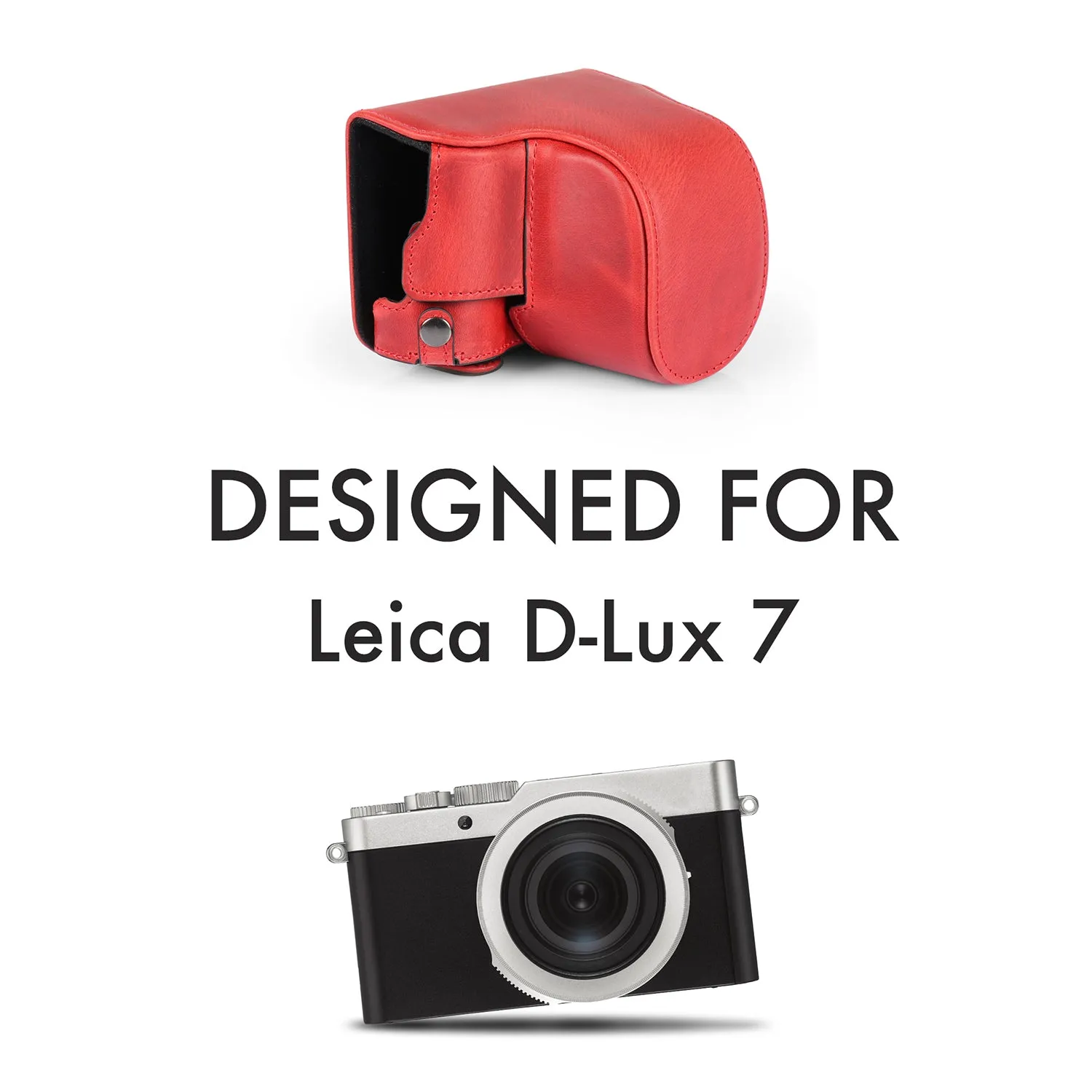 MegaGear Leica D-Lux 7 Ever Ready Top Grain Leather Camera Case and Strap