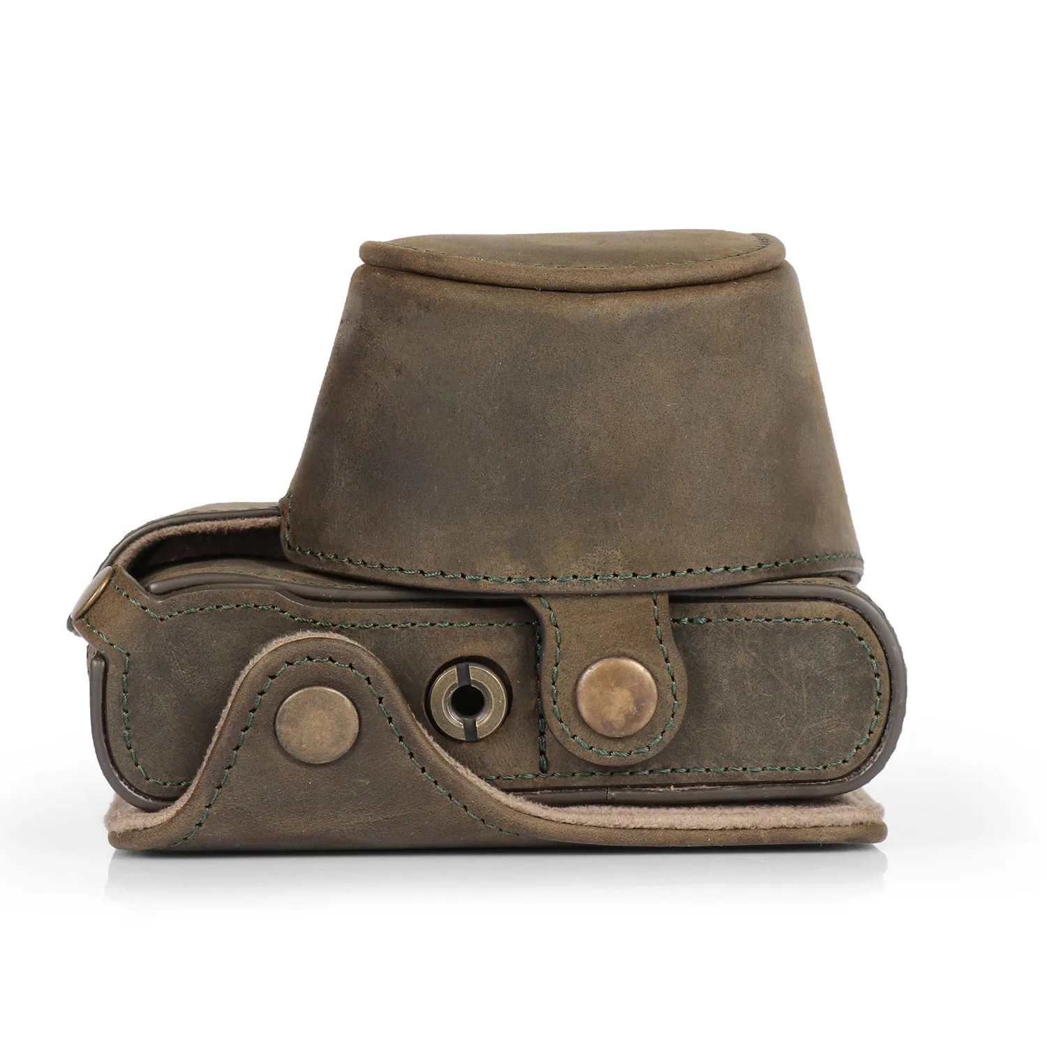 MegaGear Leica D-Lux 7 Ever Ready Top Grain Leather Camera Case and Strap