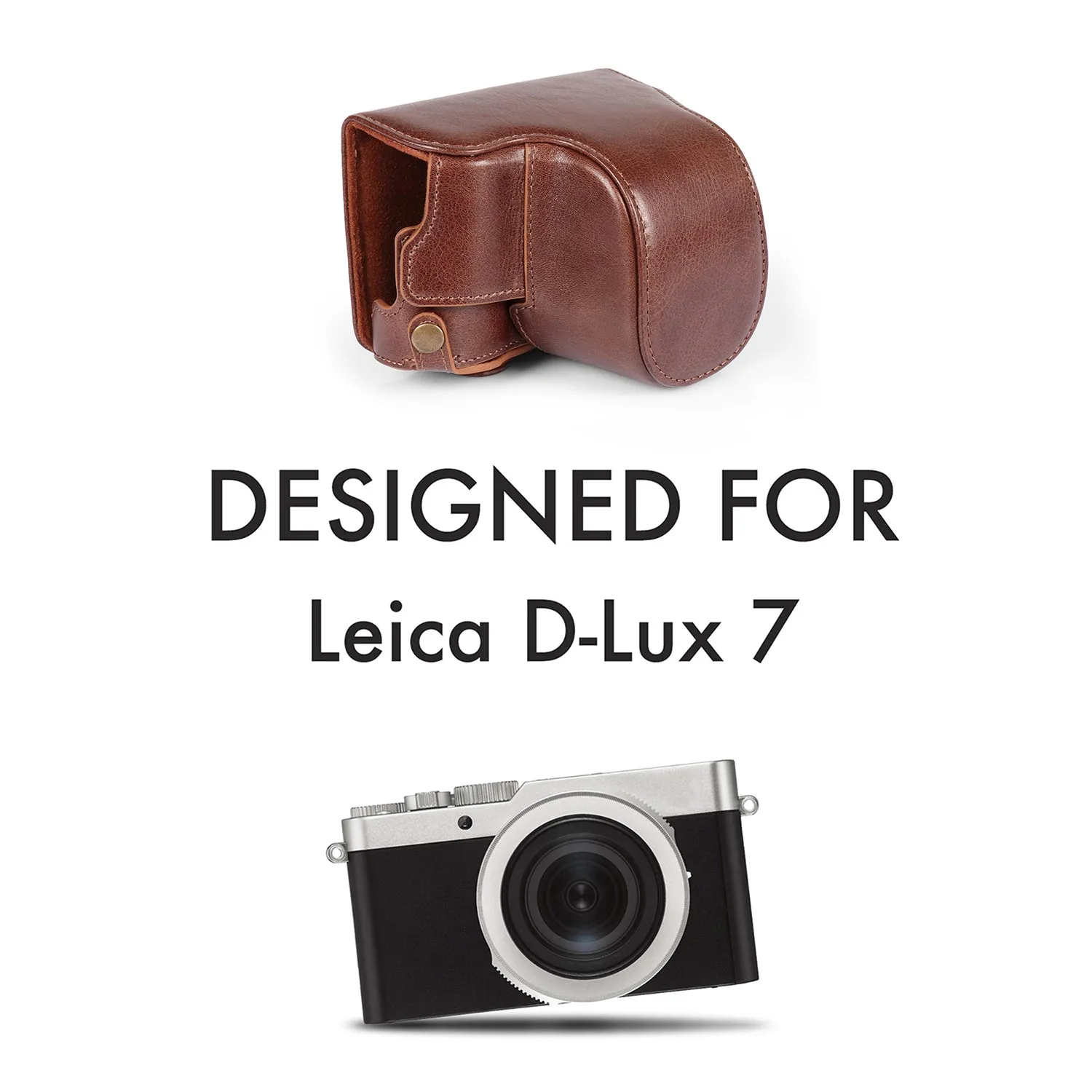 MegaGear Leica D-Lux 7 Ever Ready Top Grain Leather Camera Case and Strap