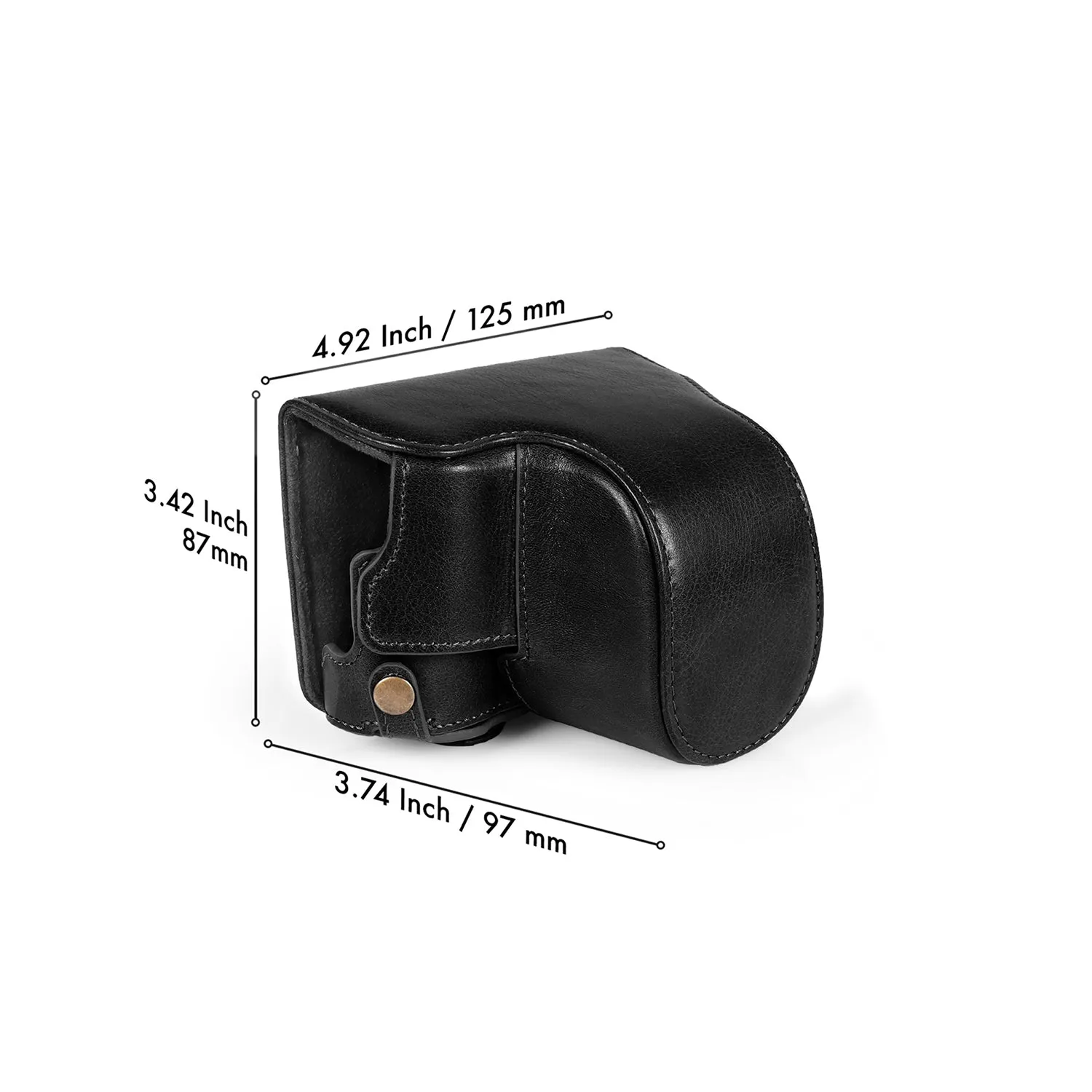 MegaGear Leica D-Lux 7 Ever Ready Top Grain Leather Camera Case and Strap