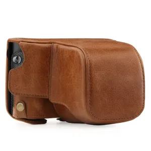 MegaGear Leica Q-P, Q (Typ 116) Ever Ready Top Grain Leather Camera Case and Strap