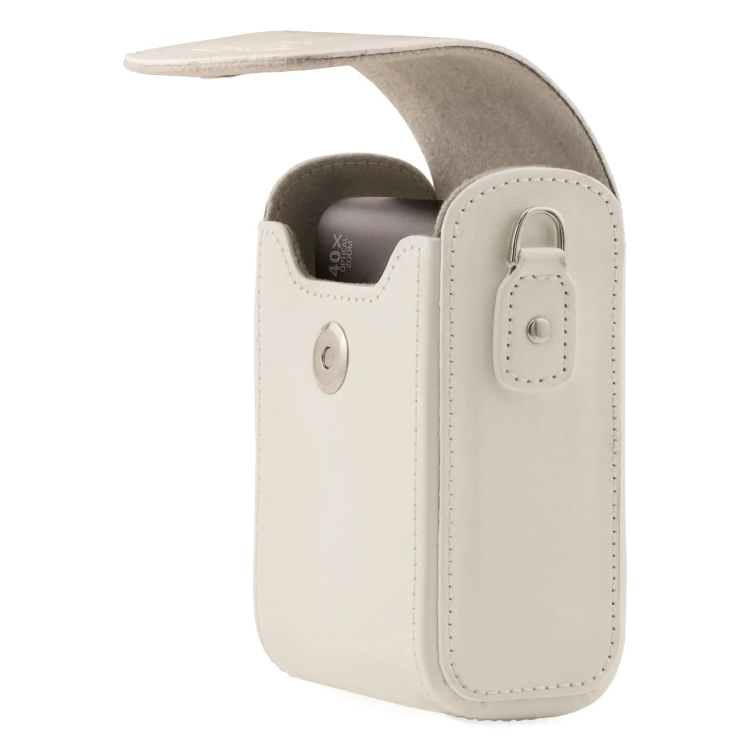 MegaGear Panasonic Lumix DC-ZS70, LX10, ZS60, ZS100, LX15, DC-TZ95, TZ90, DMC-TZ80, TZ100 Leather Camera Case with Strap