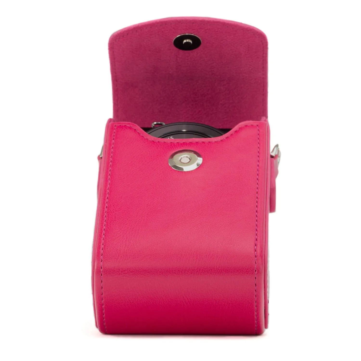 MegaGear Panasonic Lumix DC-ZS70, LX10, ZS60, ZS100, LX15, DC-TZ95, TZ90, DMC-TZ80, TZ100 Leather Camera Case with Strap