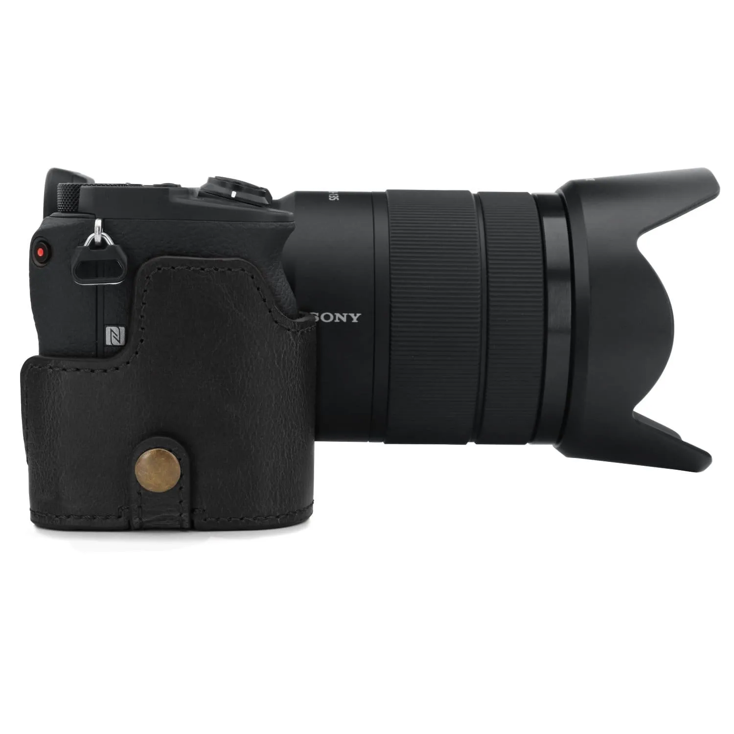 MegaGear Sony Alpha A6600 Ever Ready Leather Camera Half Case