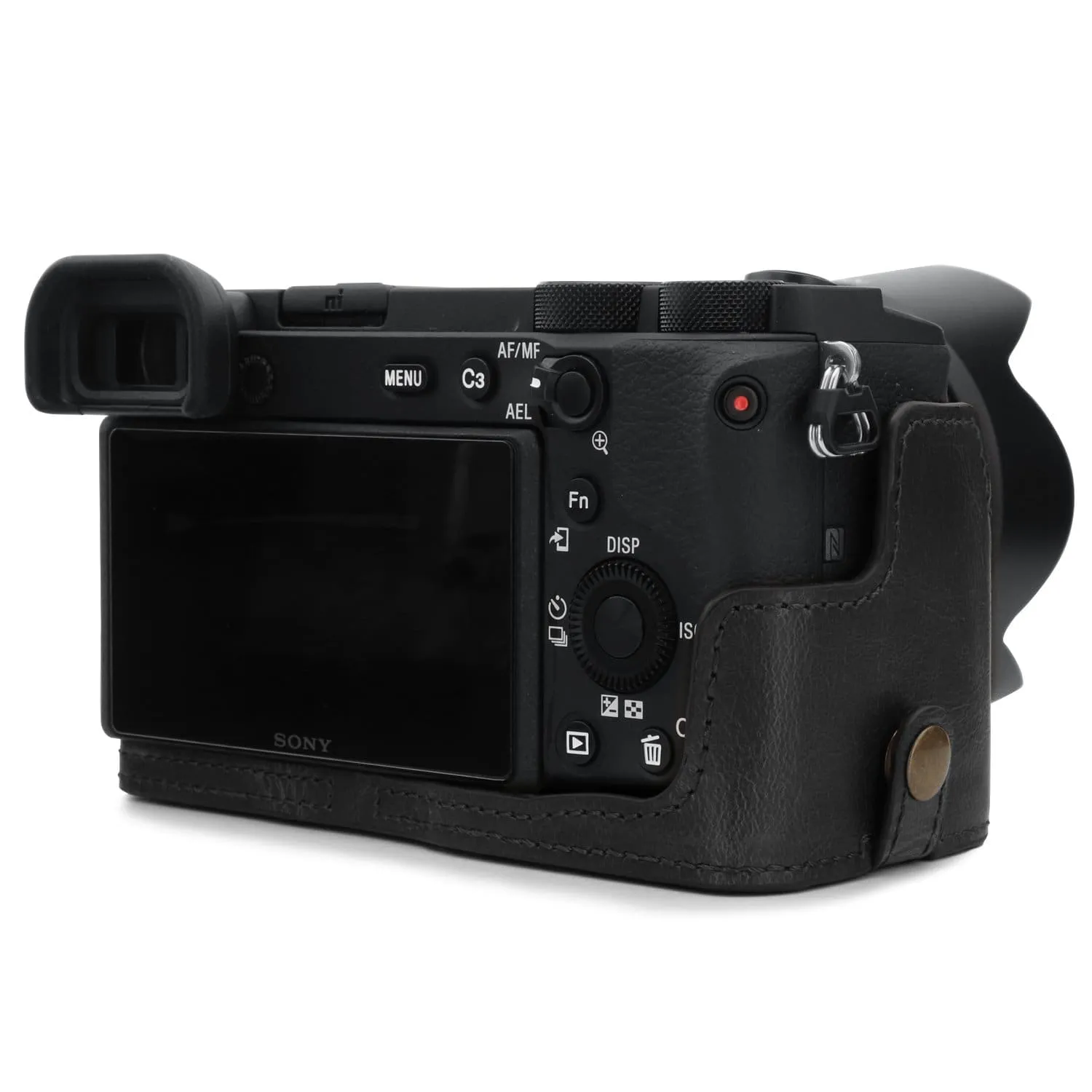 MegaGear Sony Alpha A6600 Ever Ready Leather Camera Half Case