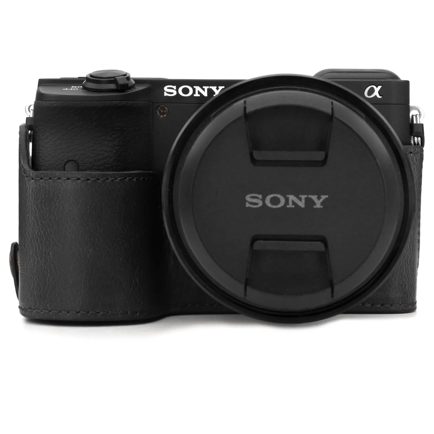MegaGear Sony Alpha A6600 Ever Ready Leather Camera Half Case