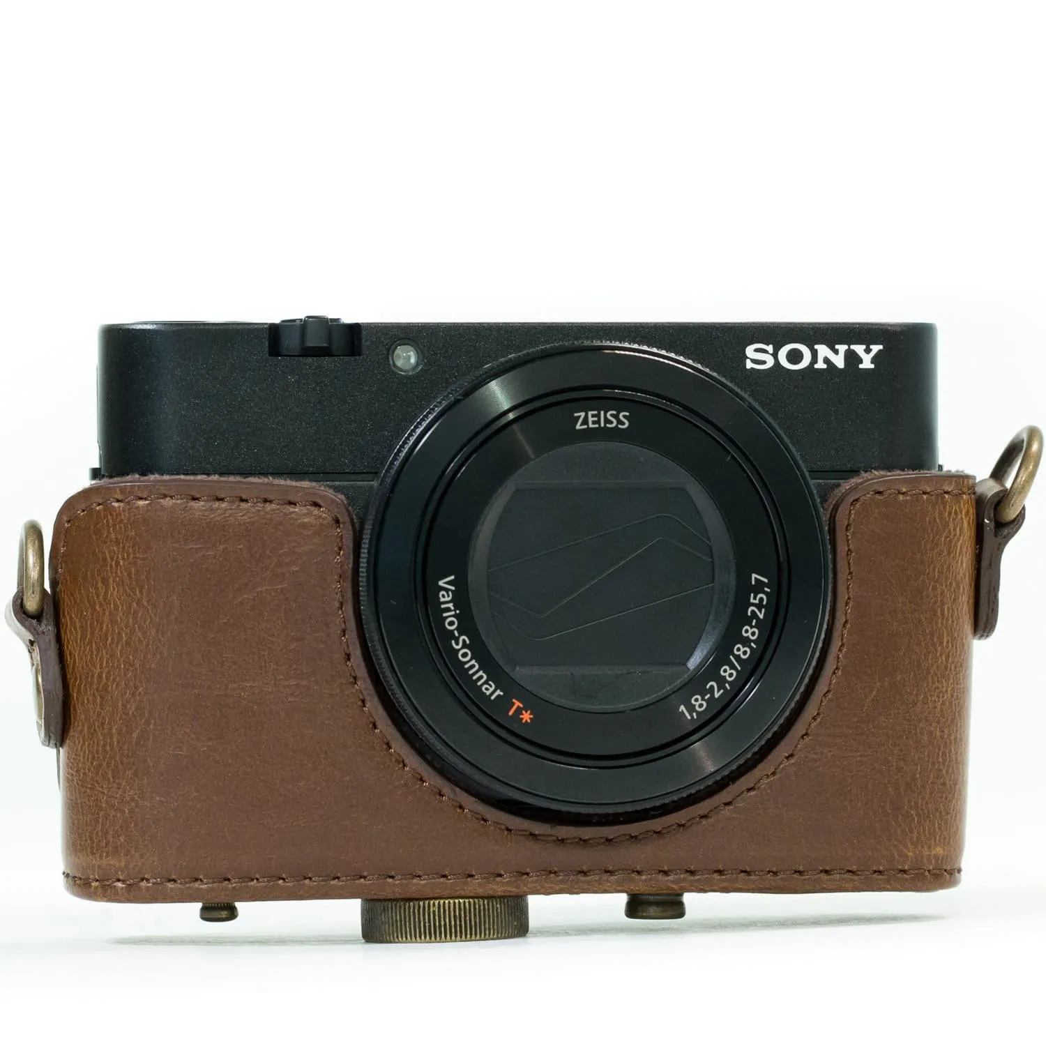 MegaGear Sony Cyber-shot DSC-HX95, DSC-HX99, DSC-HX80, DSC-HX90V Ever Ready Leather Camera Case with Strap