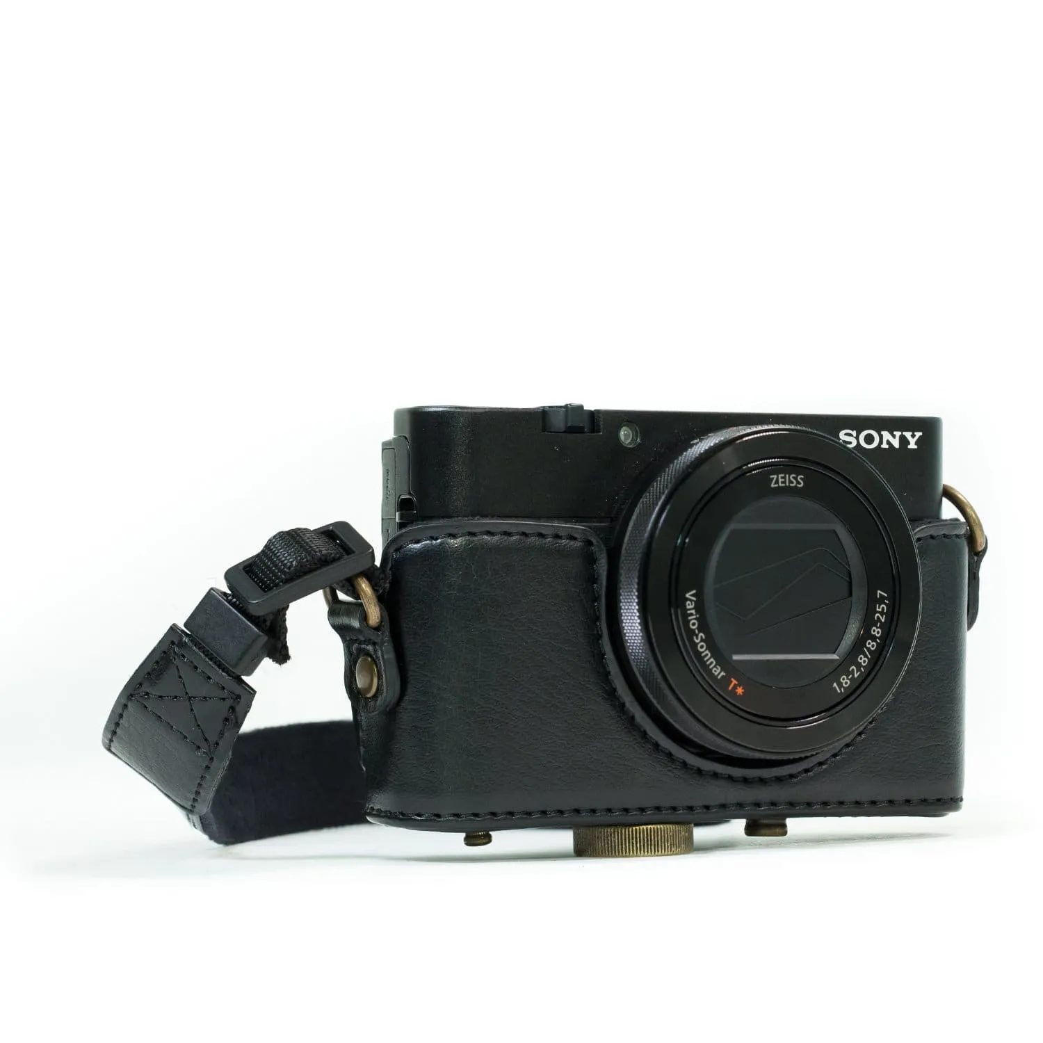 MegaGear Sony Cyber-shot DSC-HX95, DSC-HX99, DSC-HX80, DSC-HX90V Ever Ready Leather Camera Case with Strap