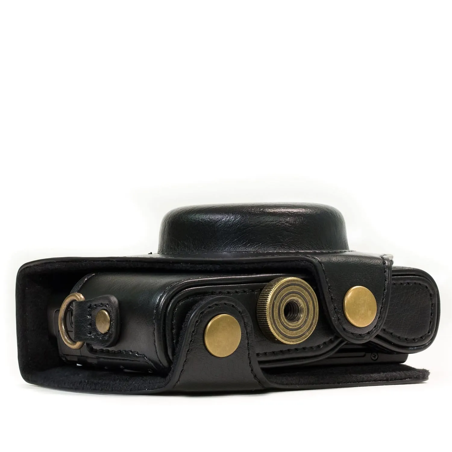 MegaGear Sony Cyber-shot DSC-HX95, DSC-HX99, DSC-HX80, DSC-HX90V Ever Ready Leather Camera Case with Strap