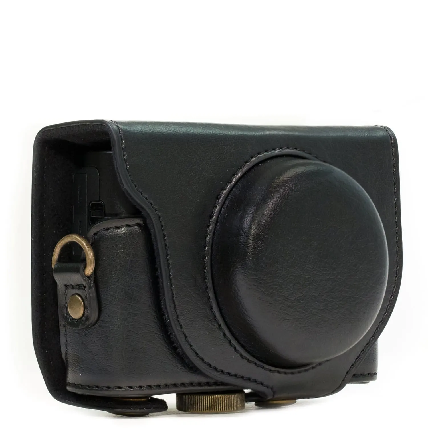 MegaGear Sony Cyber-shot DSC-HX95, DSC-HX99, DSC-HX80, DSC-HX90V Ever Ready Leather Camera Case with Strap