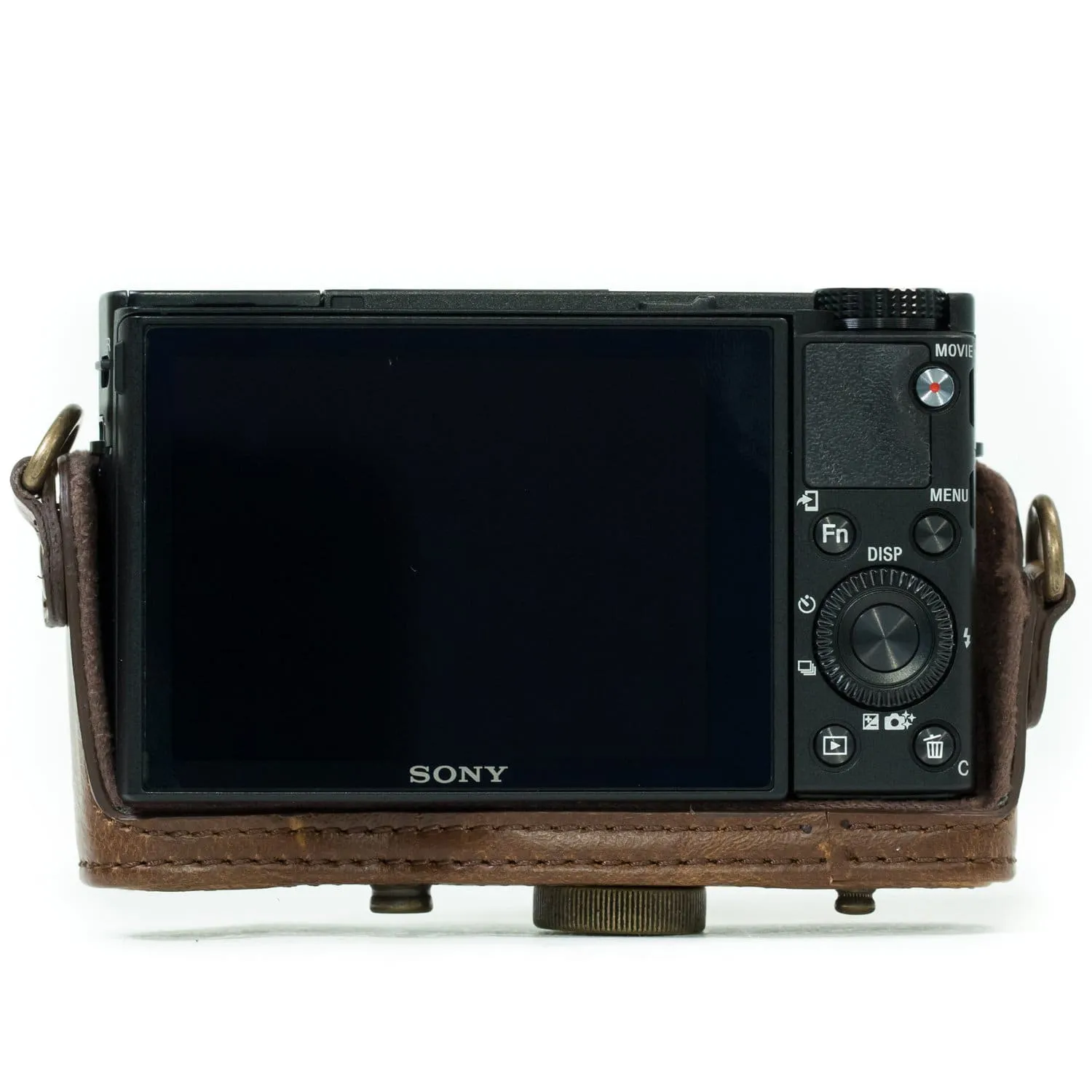 MegaGear Sony Cyber-shot DSC-HX95, DSC-HX99, DSC-HX80, DSC-HX90V Ever Ready Leather Camera Case with Strap