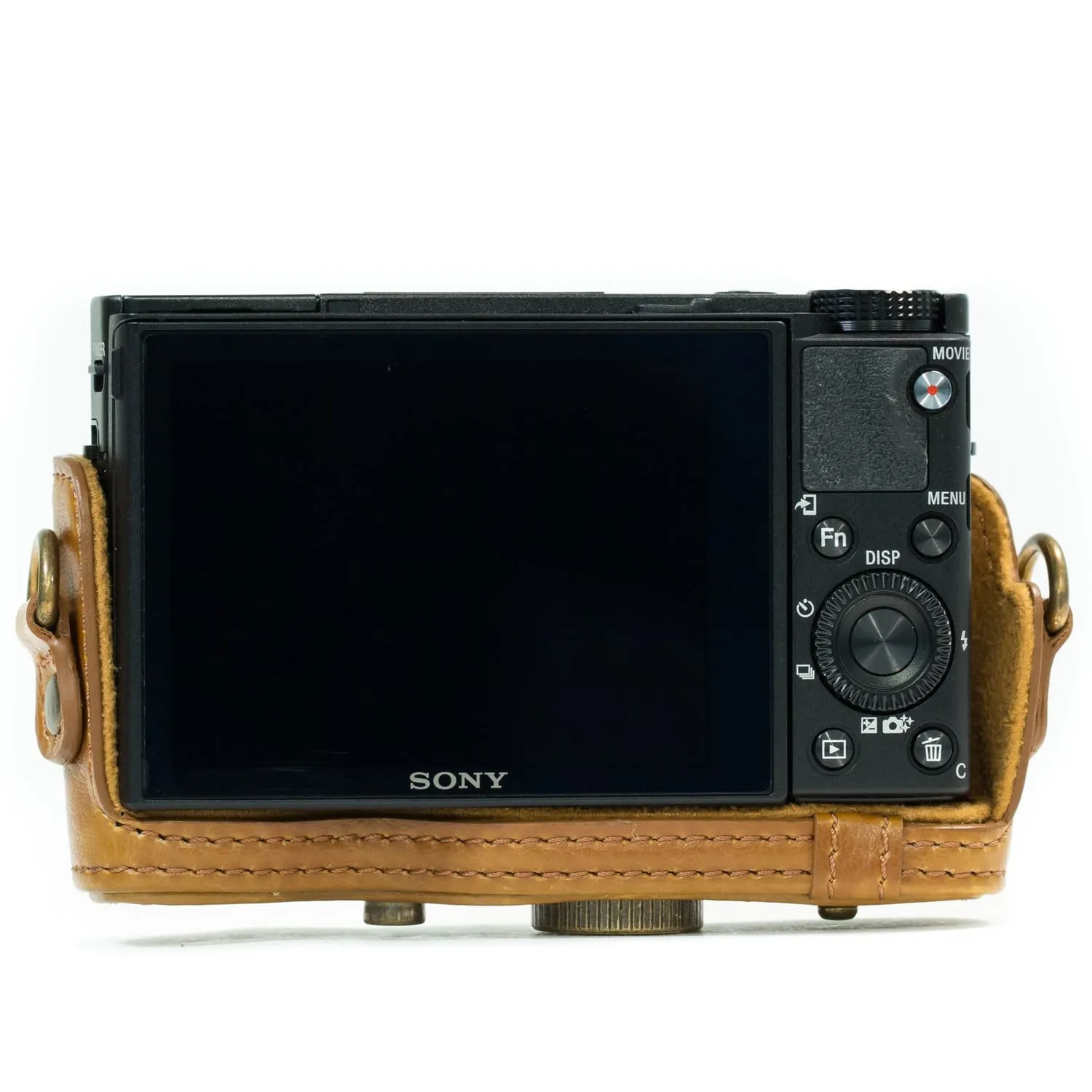 MegaGear Sony Cyber-shot DSC-HX95, DSC-HX99, DSC-HX80, DSC-HX90V Ever Ready Leather Camera Case with Strap