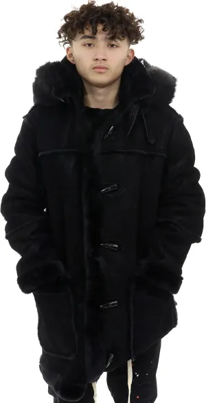 Men Denali Shearling Coat (Navy)