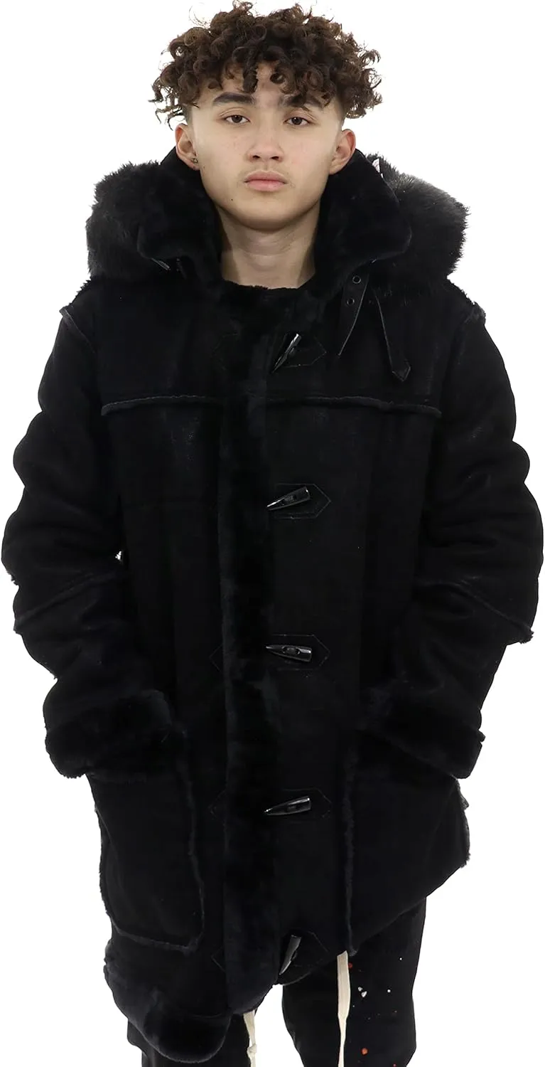 Men Denali Shearling Coat (Navy)