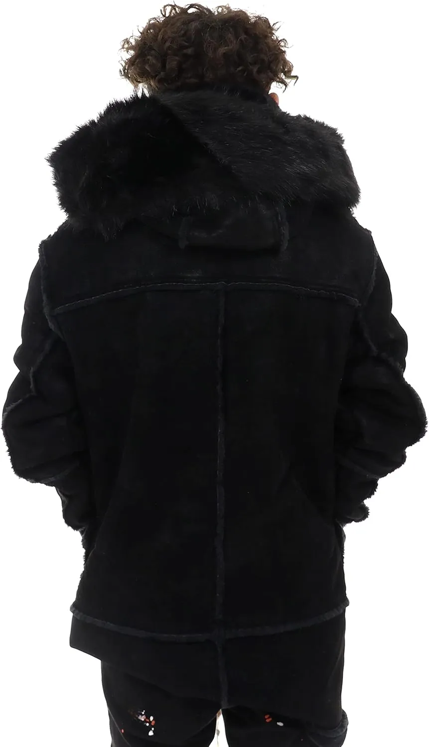 Men Denali Shearling Coat (Navy)