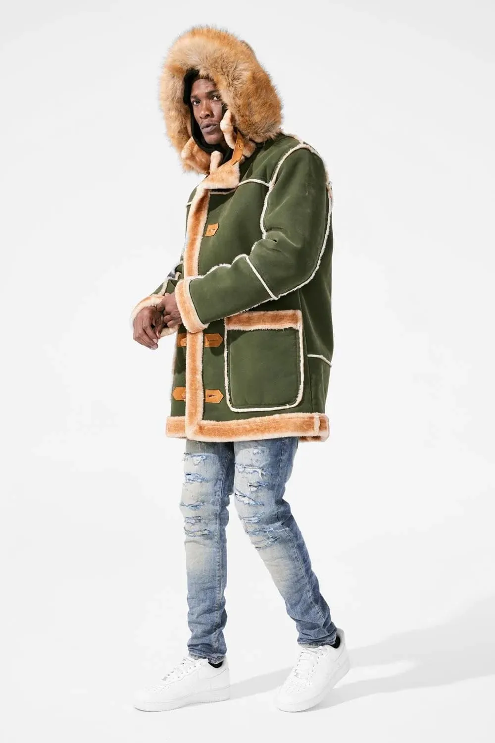 Men Denali Shearling Jackets (Cognac)