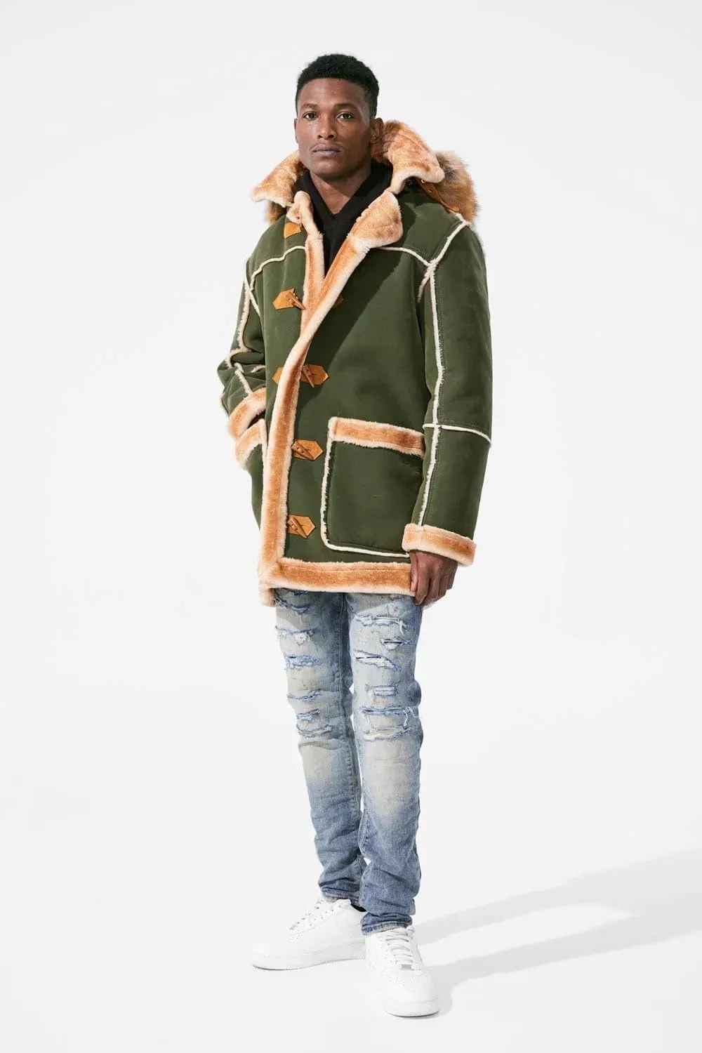 Men Denali Shearling Jackets (Cognac)