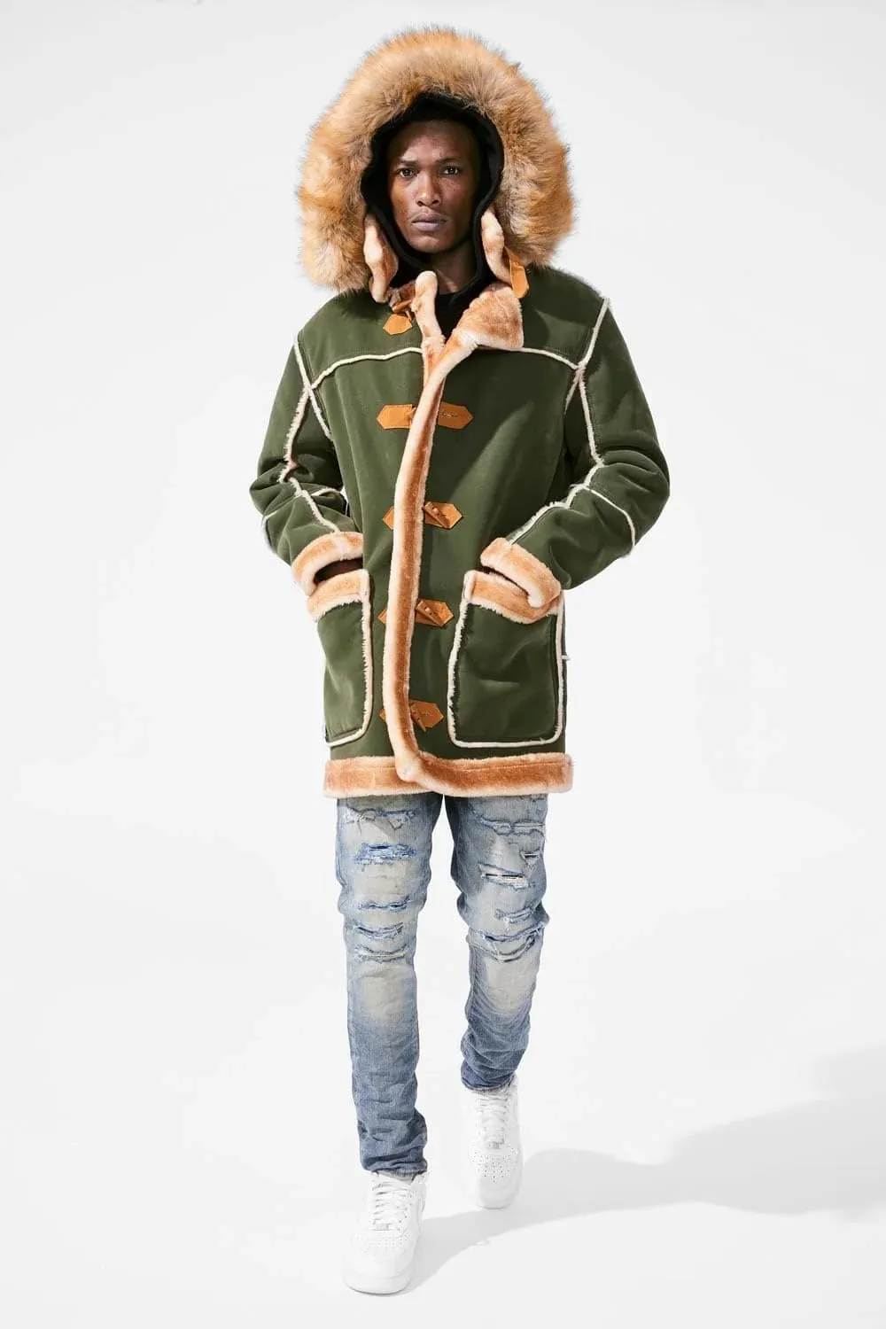 Men Denali Shearling Jackets (Cognac)