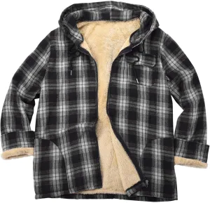 Men's Flannel Jackets Sweater Sweater Button Color with Plush Block Turtleneck Men's Soft Warm Coat for Men with