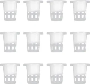 Mikikit 100 Pcs Hydroponic Planting Basket Garden Pots Planters for Soilless Planting