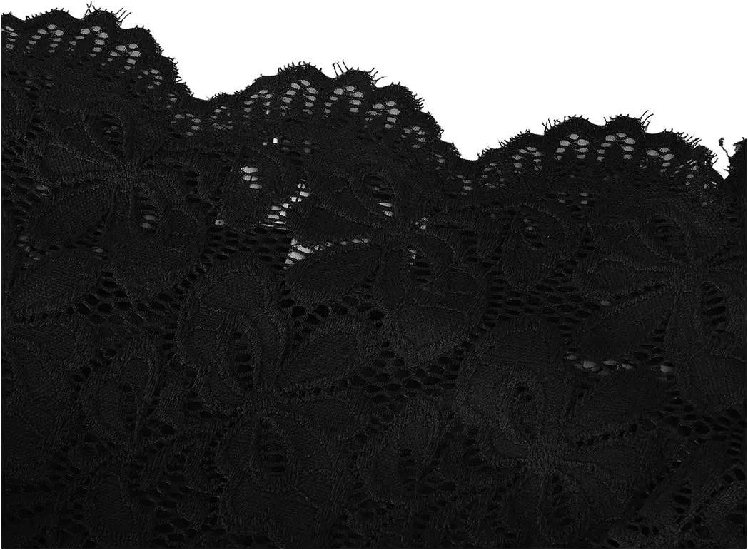 MISSMAY Women's Vintage Floral Lace Short Sleeve Boat Neck Cocktail Party Swing Dress