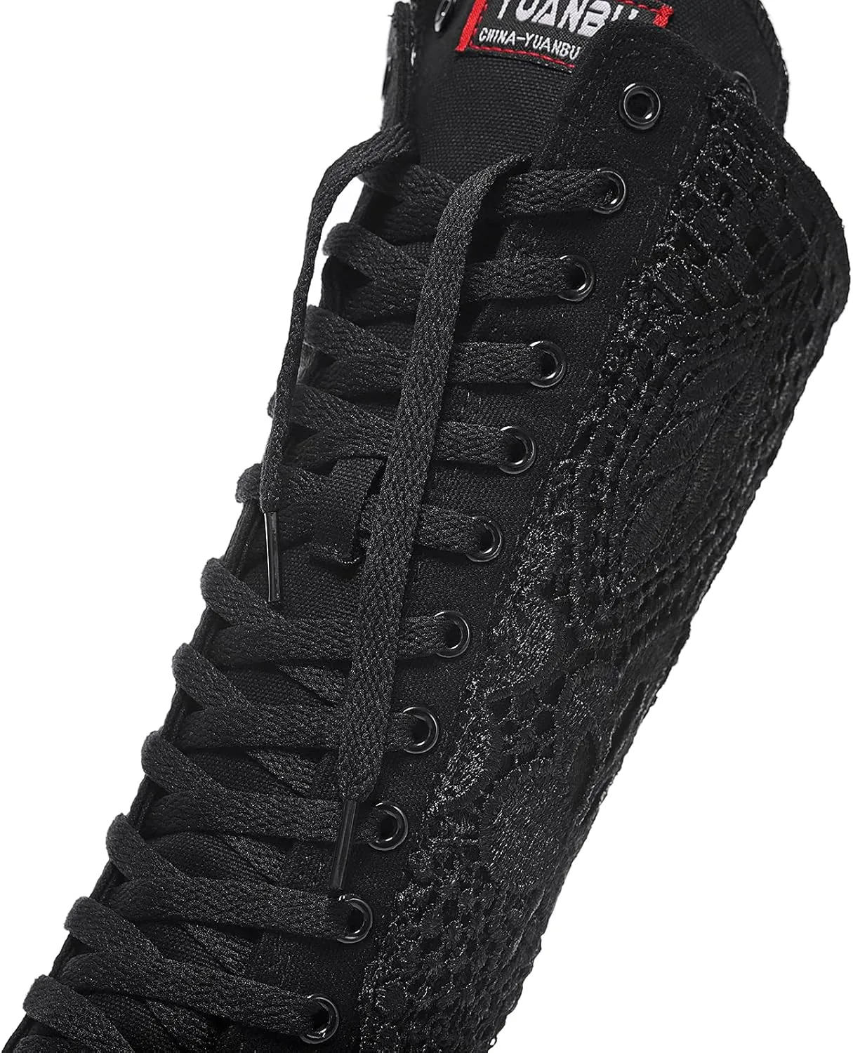 Momuk Fashion Girls Canvas Boots Knee High Sneakers Causal School Shoes Applicable for Both School Dresses or Casual Occasions for Women Size 7 B(M) US Black
