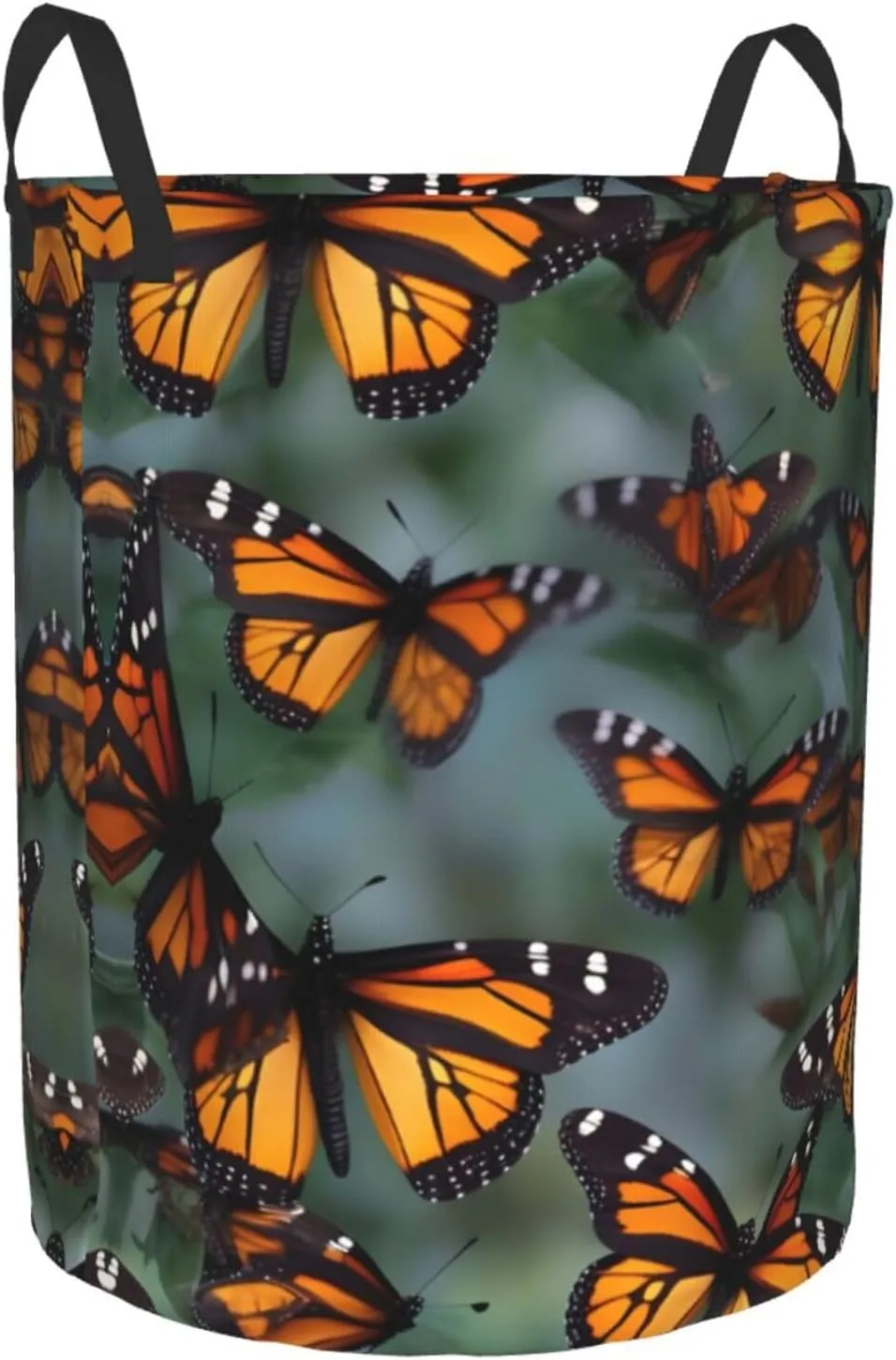 Monarch Butterflies Large Laundry Hampers, Collapsible Tall Clothes Baskets, Washing Bag For Bathroom, Bedrooms