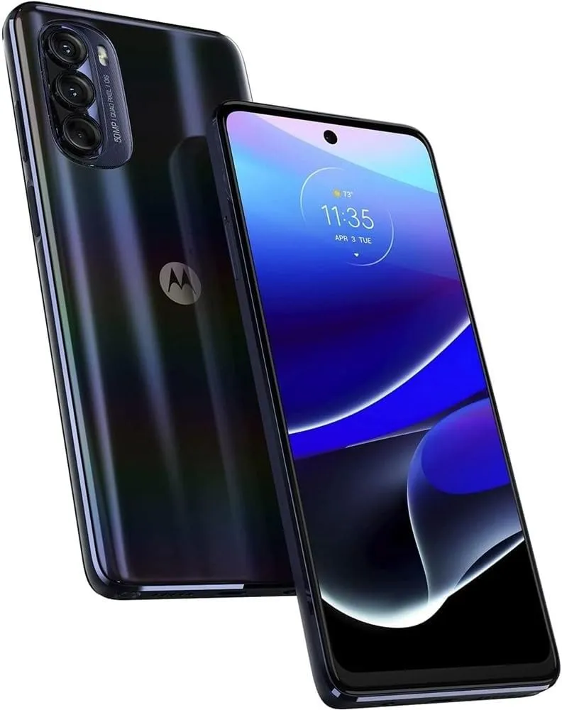 Moto G Stylus 5G 2022 (128GB, 4GB) 6.8" FHD , 50MP Quad Camera, Android 12 (AT&T Locked) XT2215-2 (Steel Blue) (Renewed)
