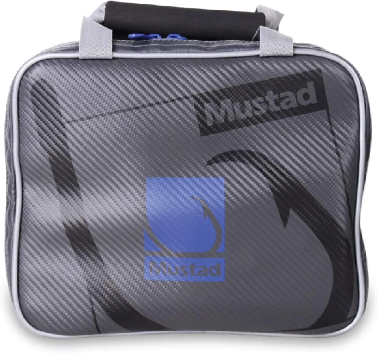 Mustad Rigger Bag, 10"x8"x2.5" Water-Resistant Single Rigger Wallet with Organizer Pockets & Rear Velcro Straps, Fishing Essentials Gear Bag, 500 Denier Tarpaulin Nylon