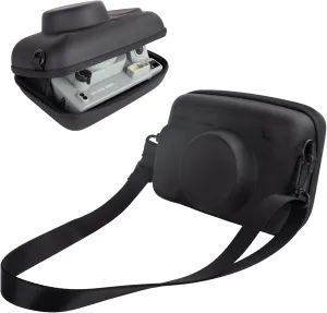 MUZIRI KINOKOO Protective Case for Instax WIDE 400/210/300 Lomo'Instant Wide Camera, EVA Hard Shell Case Organizer Bag for WIDE 400 210 300 LOMO Camera with Adjustable Shoulder Strap - Black