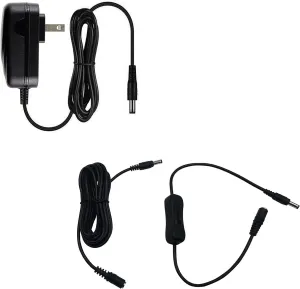 MyVolts 9V Power Supply Adaptor Compatible with Roadhawk HD Dash Cam Dashboard Camera - US Plug with Extension and ON/Off Switch