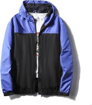 Mywu Lightweight Windbreaker Jacket Men with Mesh Lined for Hiking Travel Water Resistant Men Rain Jacket…