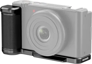 NEEWER ZV-1F ZV-1 II L Plate Compatible with Sony, Metal L Bracket with Black Leather Grip, 1/4" Threads, Arca Base for Vertical Mounting, Compatible with SmallRig NEEWER Accessories, CA030B Black