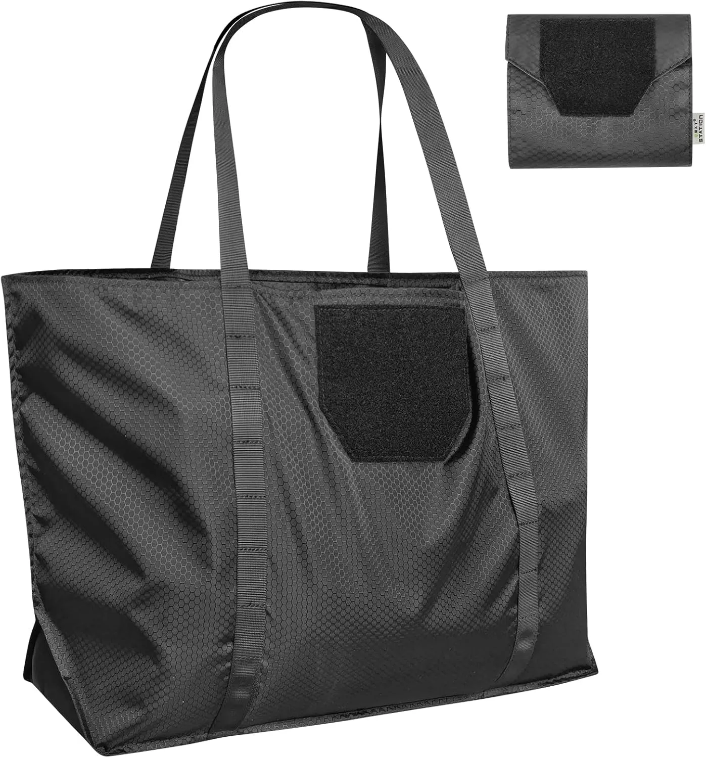 NEXT STATION Tactical Collapsible MOLLE Storage Bag,Waterproof Large Reusable Foldable Carrying Capacity Tote Bag for Hunting Shooting Camping Sporting Gear,Lightweight and Durable