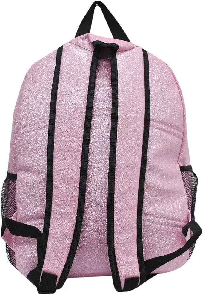 NGIL Canvas School Backpack (Glitter-Pink)