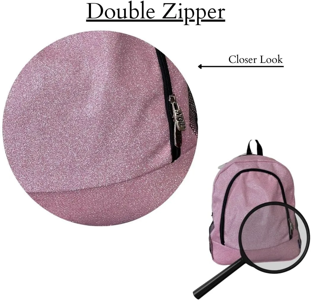 NGIL Canvas School Backpack (Glitter-Pink)