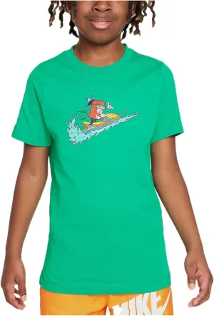 Nike Boxy Graphic Tee Grade-School (FV5345-324, Green)