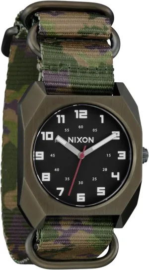 NIXON Scout A1409-100m Water Resistant Men's Analog Field Watch (35 mm Face, 20 mm Nylon Band)