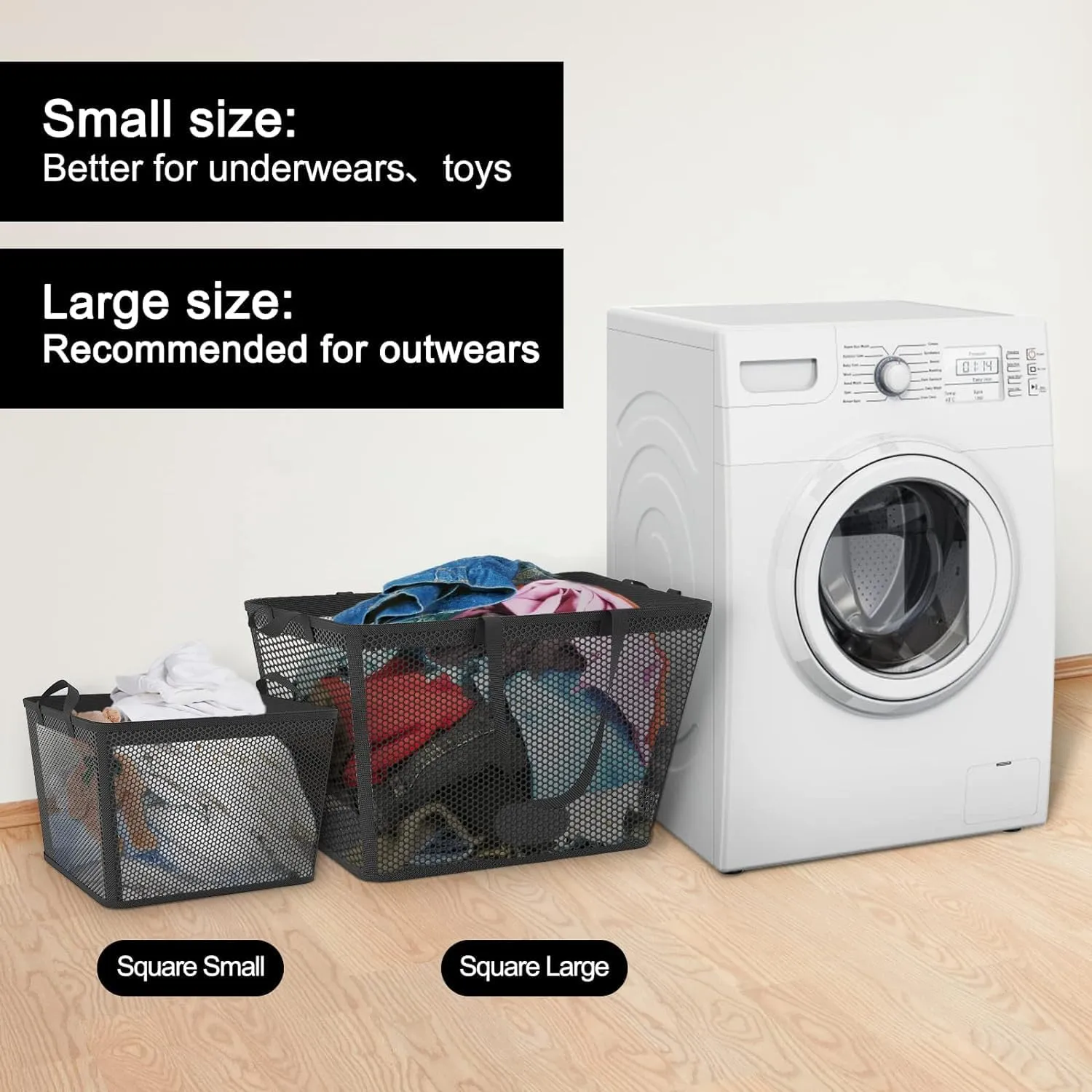 NPET 27L Laundry Basket Collapsible Laundry Hamper with PEVA Waterproof Material Clothes Bag Storage Basket Bin for Laundry,Bedroom and Domitory