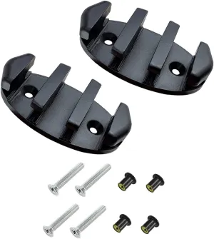 Nylon Kayak Zig Zag Cleats (Black, Pack of 2)