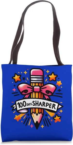 One hundredth day of school 100 days sharper Tote Bag