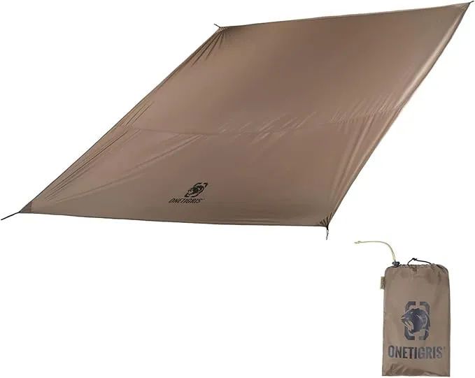 OneTigris Tent Tarp Footprint 94"x94", Large Size, Waterproof Lightweight Multifunctional Camping Tarp Beach Blanket for Camping Hiking Backpacking