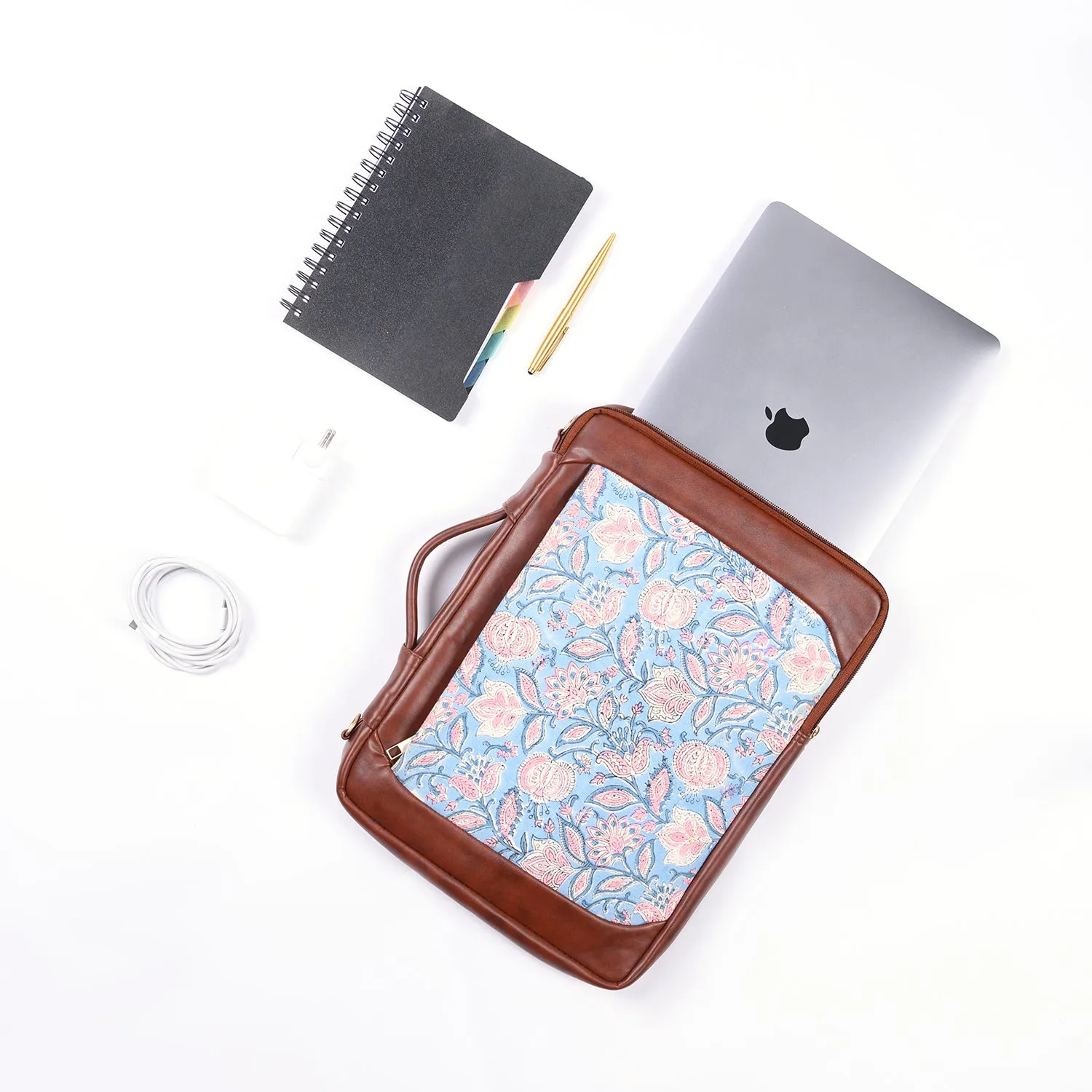 OPIUM POPPY JAAL _ BLUE LAPTOP SLEEVE 13″