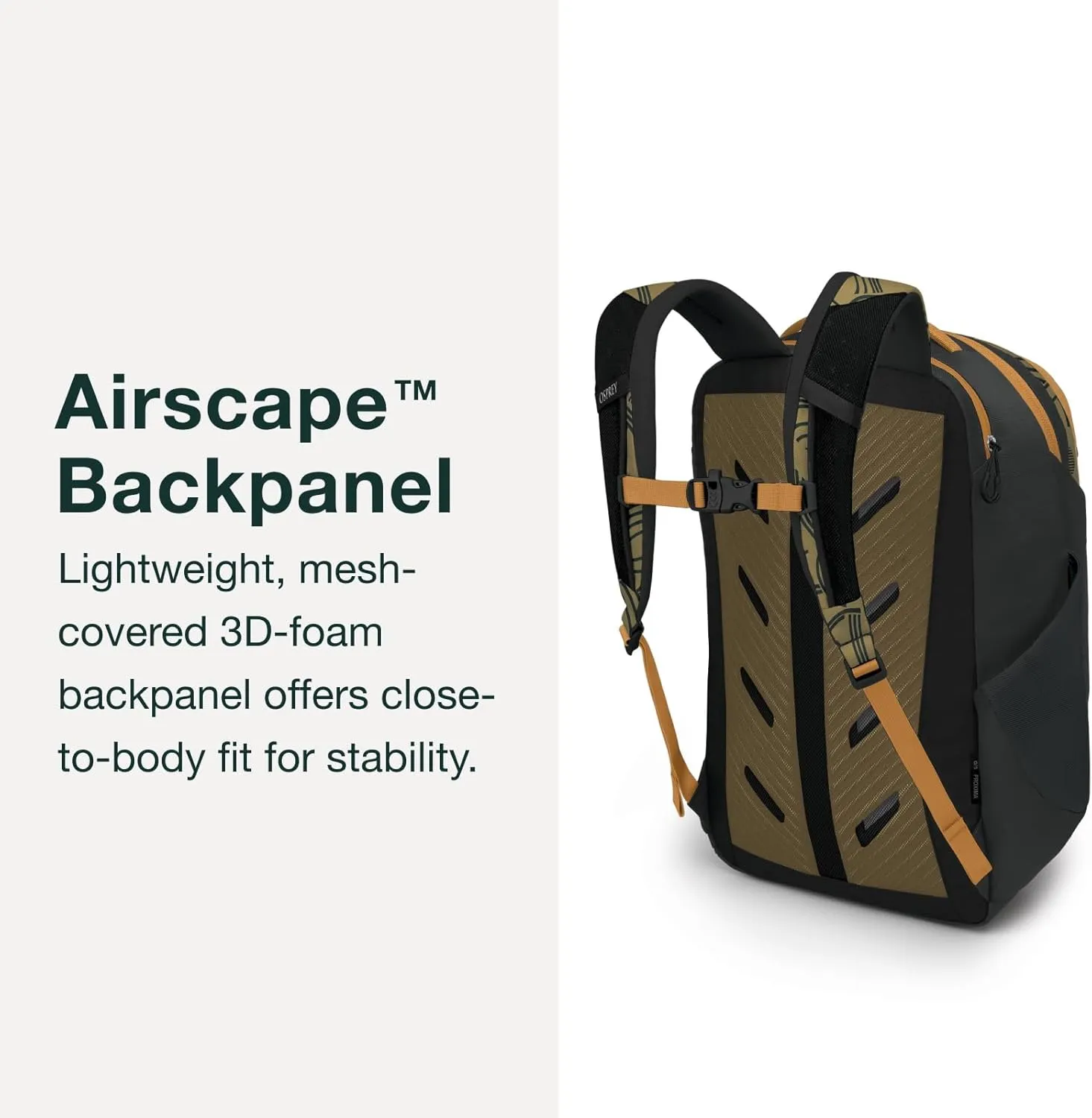 Osprey Proxima 30L Campus Laptop Backpack, Kazuma Print/Toffee Orange