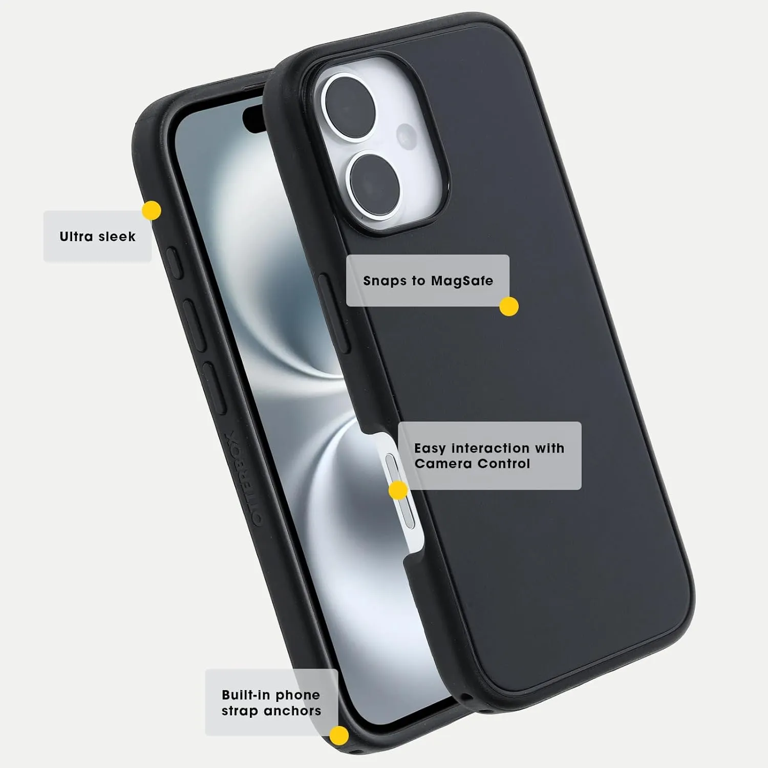 OtterBox iPhone 16 Symmetry Series Case - Black