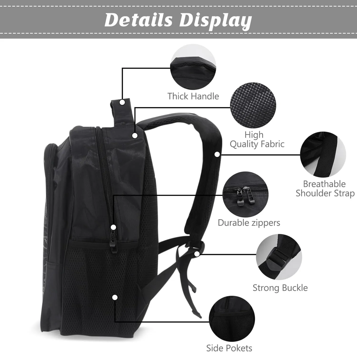 Outer Space Train Backpack Galaxy Steam Engine Kids Schoolbag with Lunch Box Bag Pencil Bag 3pcs Bookbag Sets for Boys Girls