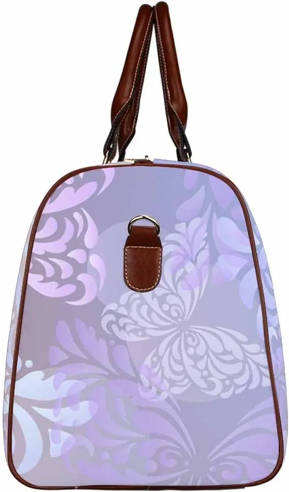 Overnight Bags For Women Abstracts Background With Butterflies Foldable Travel Duffel Bag Tote Carry On Luggage Bag(Type-1,18.62"x 8.5"x 9.65")