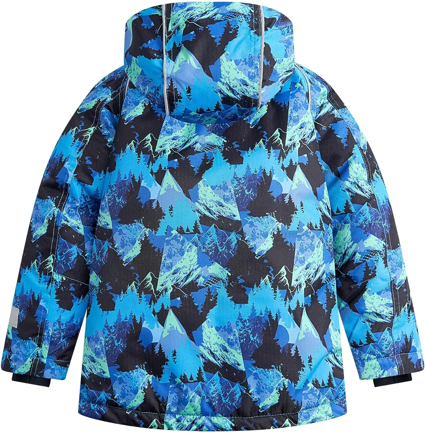 Owntop Kids Winter Ski Jacket Waterproof, Boys Girls Puffer Jacket, Insulated Lining Reflective Strip for Skiing, Snow Play